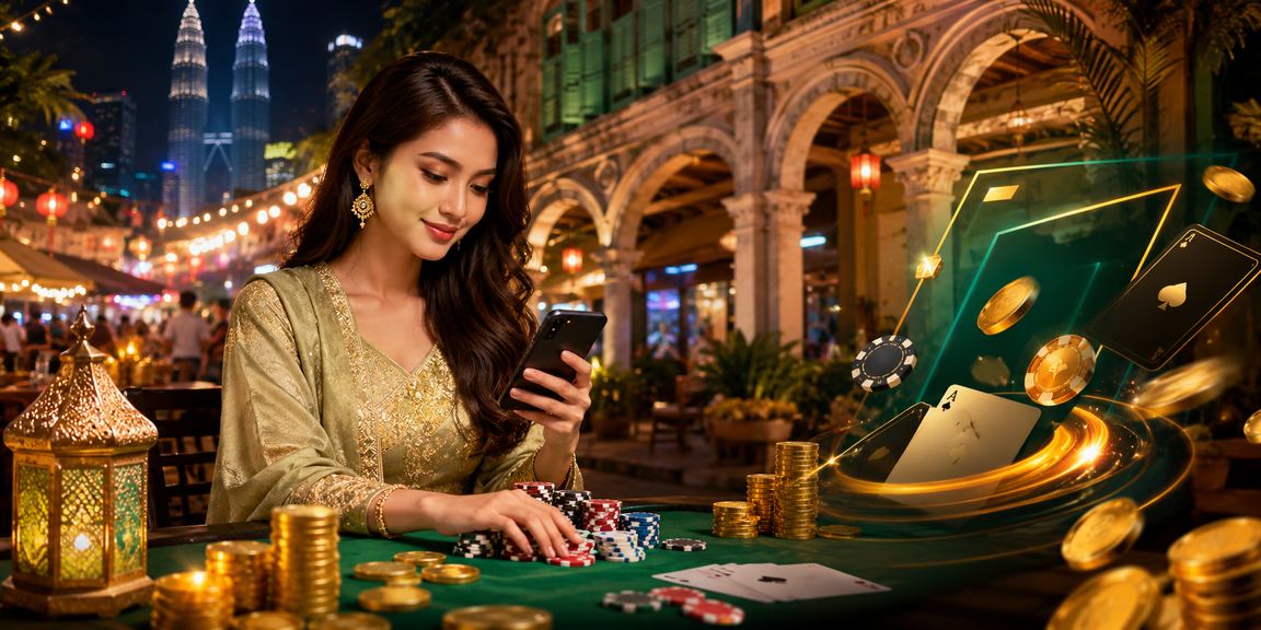 Permainan poker semasa Hari Raya di Kuala Lumpur dengan suasana meriah